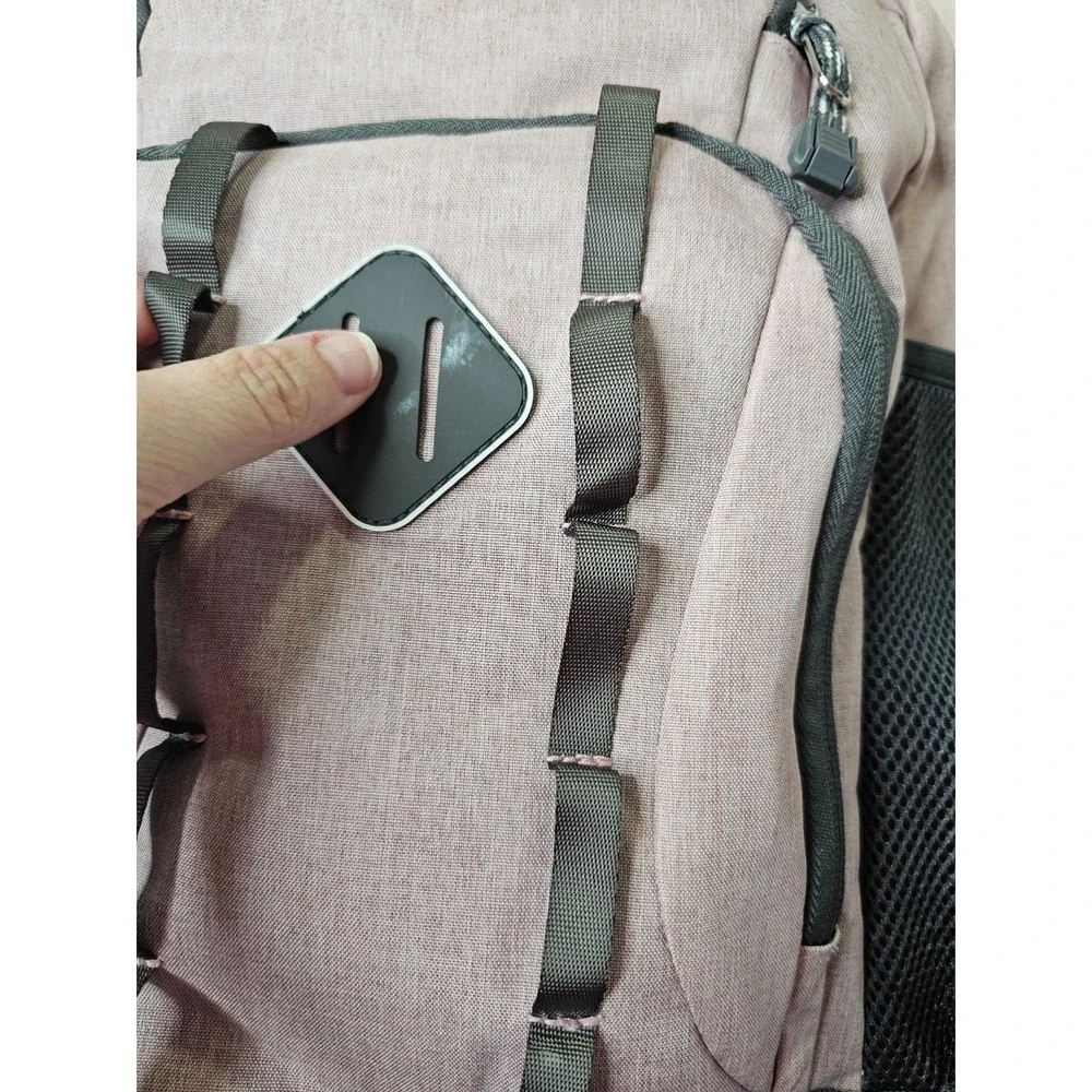 Eastsport Pink Gray Heathered Multi-Pocket Backpack School Travel Bag